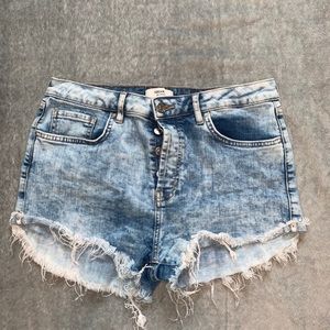 Denim shorts